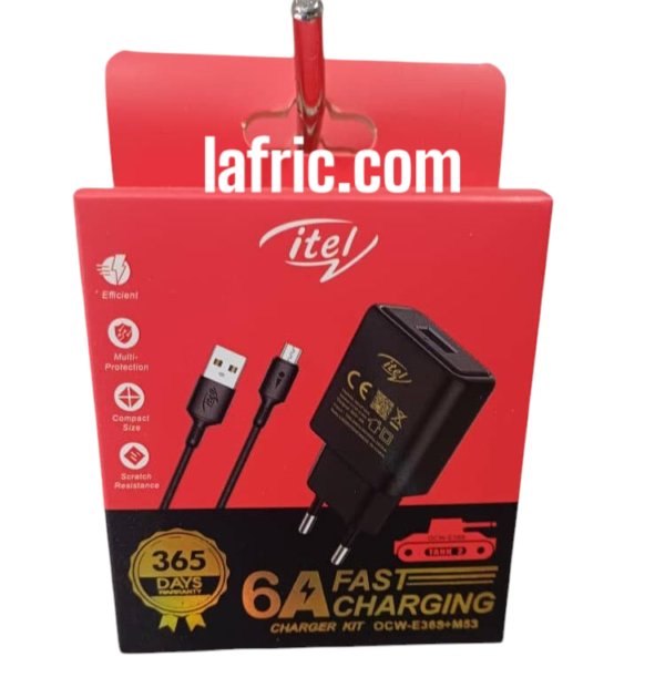 10 Chargeurs Rapide Itel 6A (Dizaine)