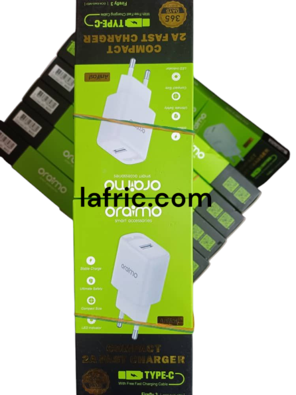 5 Chargeur Rapide Oraimo Compact 2A Type-C