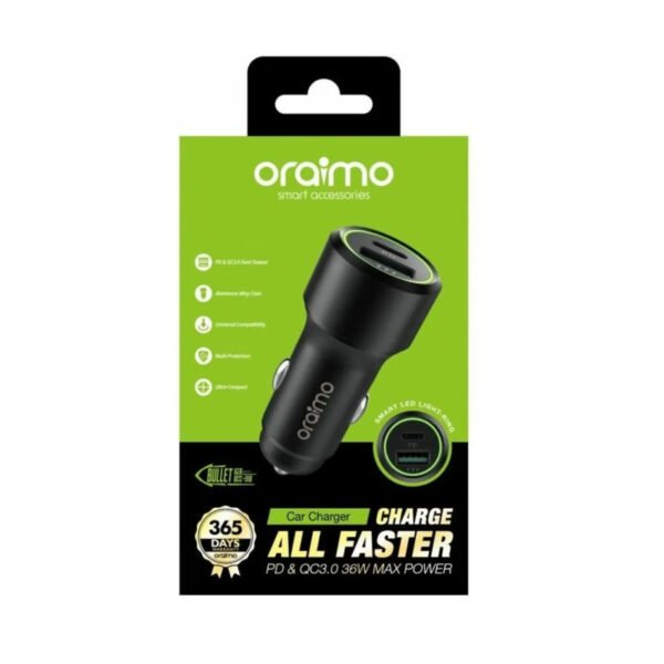 2 CHARGEUR DE VOITURE ORAIMO ALL FASTER PD